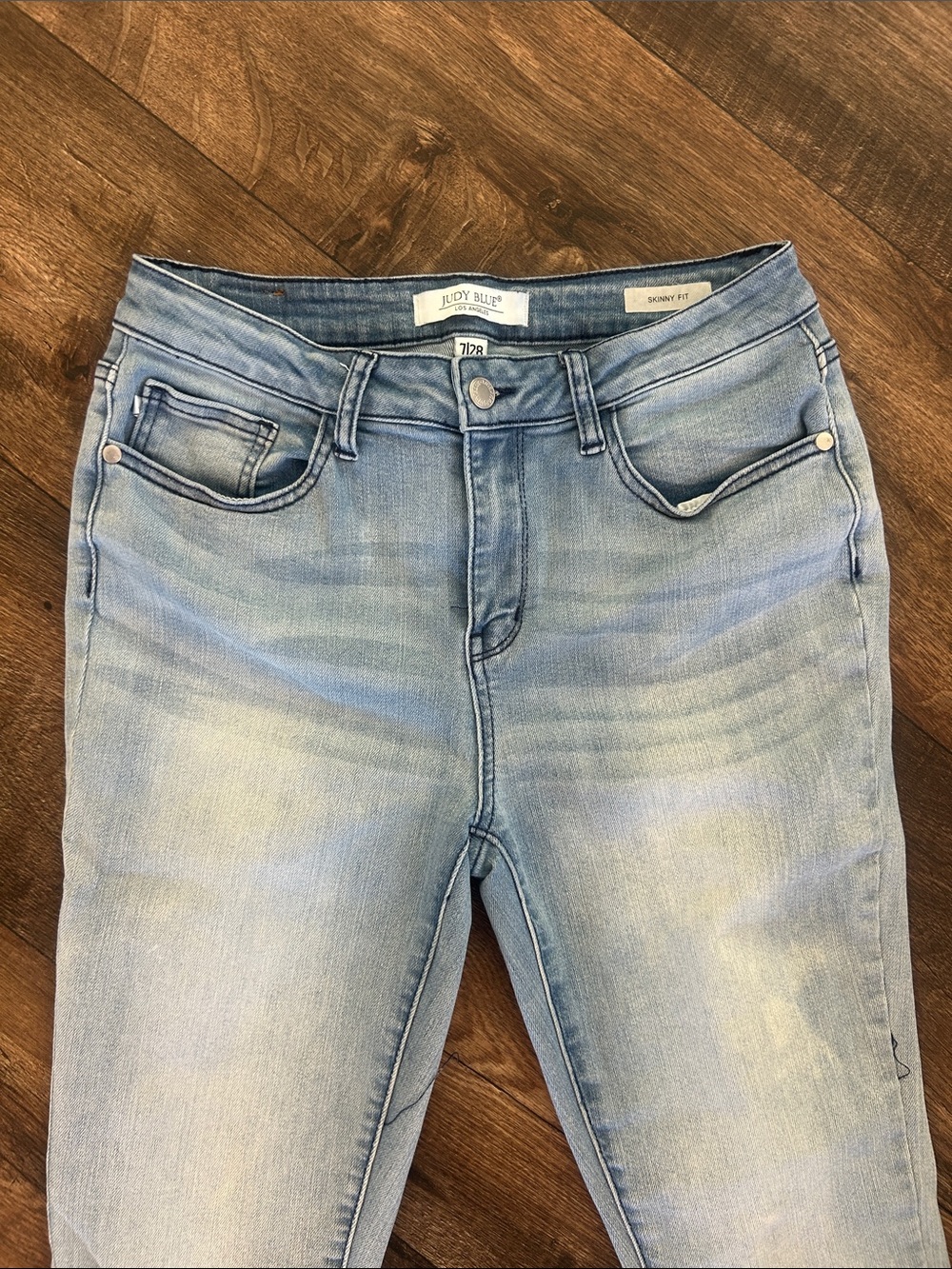 Judy Blue Faded Light Blue Skinny Jeans